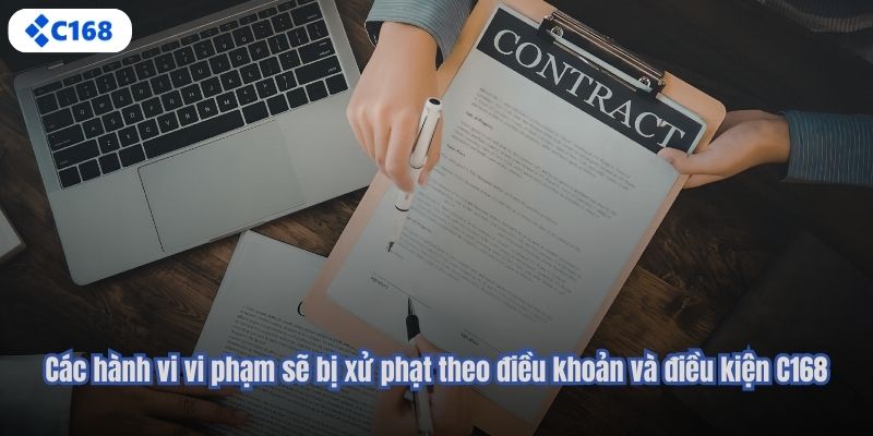 Các hành vi vi phạm sẽ bị xử phạt theo điều khoản và điều kiện C168